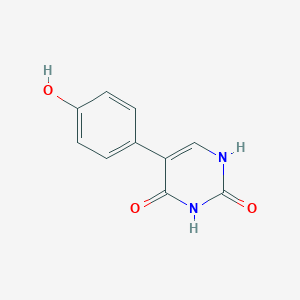 molecular formula C10H8N2O3 B6385183 (2,4)-Dihydroxy-5-(4-hydroxyphenyl)pyrimidine, 95% CAS No. 1261889-64-8