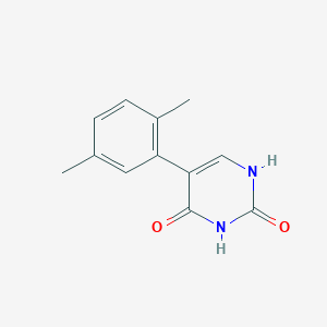 molecular formula C12H12N2O2 B6385203 (2,4)-Dihydroxy-5-(2,5-dimethylphenyl)pyrimidine, 95% CAS No. 1261979-76-3