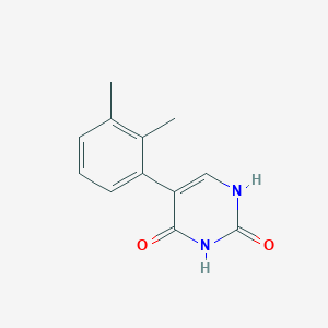 molecular formula C12H12N2O2 B6385217 (2,4)-Dihydroxy-5-(2,3-dimethylphenyl)pyrimidine, 95% CAS No. 1261928-86-2