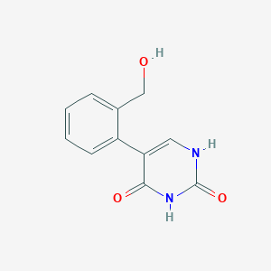 molecular formula C11H10N2O3 B6385236 (2,4)-Dihydroxy-5-(2-hydroxymethylphenyl)pyrimidine, 95% CAS No. 1261903-21-2