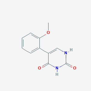 molecular formula C11H10N2O3 B6385237 (2,4)-Dihydroxy-5-(2-methoxyphenyl)pyrimidine, 95% CAS No. 127236-02-6