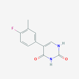 (2,4)-Dihydroxy-5-(4-fluoro-3-methylphenyl)pyrimidine, 95%