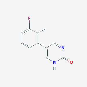 5-(3-Fluoro-2-methylphenyl)-2-hydroxypyrimidine, 95%