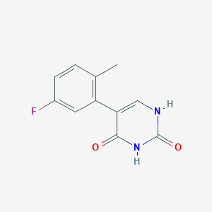 (2,4)-Dihydroxy-5-(5-fluoro-2-methylphenyl)pyrimidine, 95%