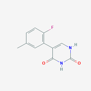 (2,4)-Dihydroxy-5-(2-fluoro-5-methylphenyl)pyrimidine, 95%