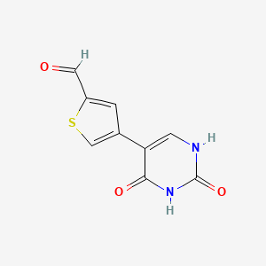 5-(2-Formylthiophen-4-yl)-(2,4)-dihydroxypyrimidine, 95%