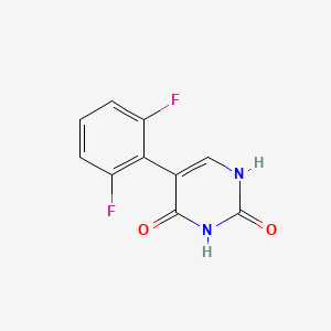 molecular formula C10H6F2N2O2 B6385369 5-(2,6-Difluorophenyl)-(2,4)-dihydroxypyrimidine, 95% CAS No. 1261903-85-8