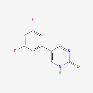 B6385392 5-(3,5-Difluorophenyl)-2-hydroxypyrimidine, 95% CAS No. 1111108-14-5