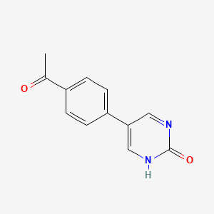5-(4-Acetylphenyl)-2-hydroxypyrimidine, 95%