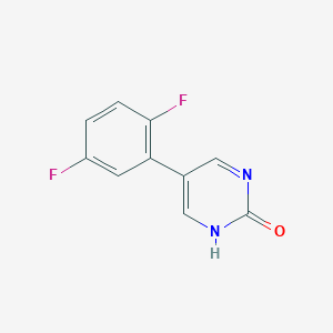 B6385423 5-(2,5-Difluorophenyl)-2-hydroxypyrimidine, 95% CAS No. 1111108-68-9