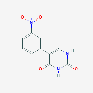 molecular formula C10H7N3O4 B6385494 (2,4)-Dihydroxy-5-(3-nitrophenyl)pyrimidine, 95% CAS No. 1261952-87-7