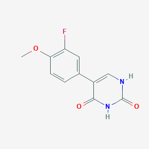 (2,4)-Dihydroxy-5-(3-fluoro-4-methoxyphenyl)pyrimidine