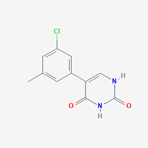 molecular formula C11H9ClN2O2 B6385557 5-(3-Chloro-5-methylphenyl)-(2,4)-dihydroxypyrimidine, 95% CAS No. 1261965-76-7