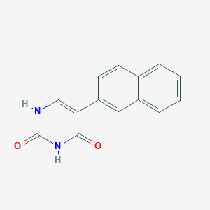 molecular formula C14H10N2O2 B6385599 (2,4)-Dihydroxy-5-(naphthalen-2-yl)pyrimidine, 95% CAS No. 1261923-28-7
