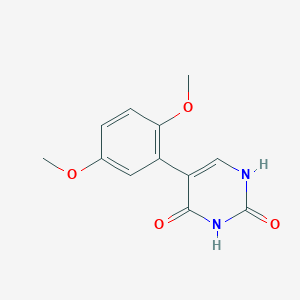 molecular formula C12H12N2O4 B6385691 (2,4)-Dihydroxy-5-(2,5-dimethoxyphenyl)pyrimidine CAS No. 127236-05-9