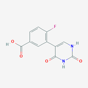 5-(5-Carboxy-2-fluorophenyl)-(2,4)-dihydroxypyrimidine, 95%