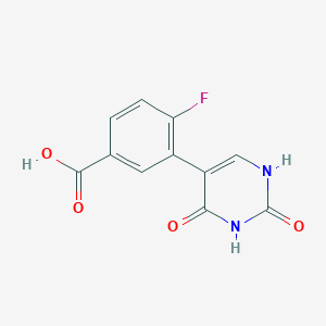 5-(5-Carboxy-2-fluorophenyl)-(2,4)-dihydroxypyrimidine