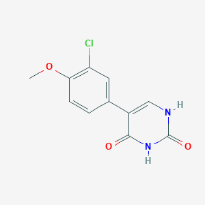 5-(3-Chloro-4-methoxyphenyl)-(2,4)-dihydroxypyrimidine