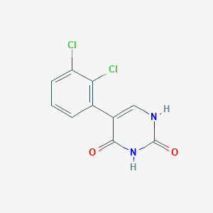 molecular formula C10H6Cl2N2O2 B6385784 5-(2,3-Dichlorophenyl)-(2,4)-dihydroxypyrimidine, 95% CAS No. 1261965-97-2