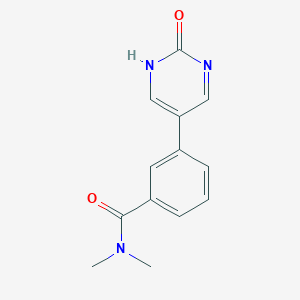 5-[3-(N,N-Dimethylaminocarbonyl)phenyl]-2-hydroxypyrimidine, 95%
