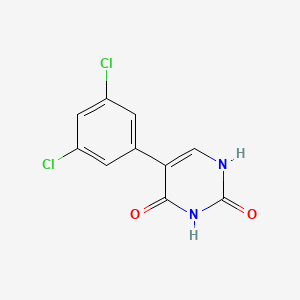 molecular formula C10H6Cl2N2O2 B6385808 5-(3,5-Dichlorophenyl)-(2,4)-dihydroxypyrimidine, 95% CAS No. 1261970-72-2
