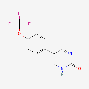 2-Hydroxy-5-(4-trifluoromethoxyphenyl)pyrimidine