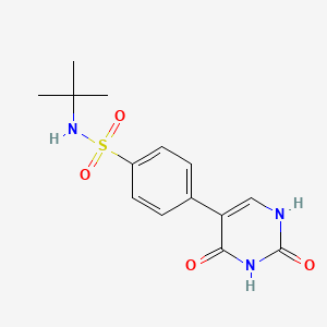 molecular formula C14H17N3O4S B6386181 5-(4-t-Butylsulfamoylphenyl)-(2,4)-dihydroxypyrimidine, 95% CAS No. 1261987-79-4