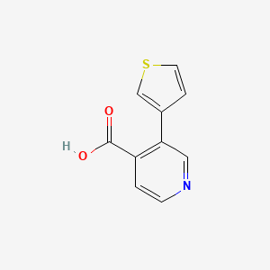 molecular formula C10H7NO2S B6386218 3-(Thiophen-3-yl)Isonicotinic acid, 95% CAS No. 1261924-67-7