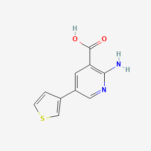 2-Amino-5-(thiophen-3-yl)nicotinic acid, 95%
