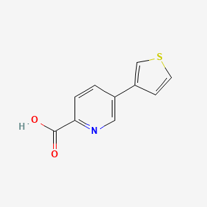 molecular formula C10H7NO2S B6386254 5-(Thiophen-3-yl)picolinic acid, 95% CAS No. 1261910-76-2
