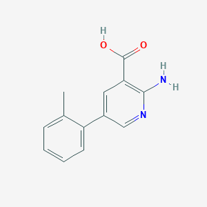 2-Amino-5-(2-methylphenyl)nicotinic acid, 95%