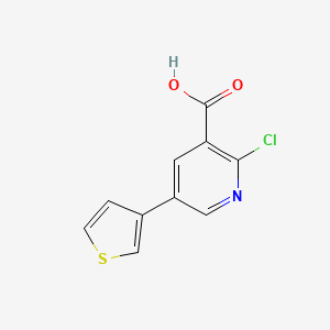 2-Chloro-5-(thiophen-3-yl)nicotinic acid, 95%