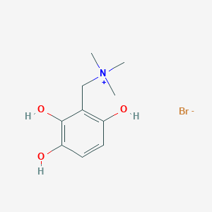 molecular formula C10H16BrNO3 B063864 4-Hydroxy-3-((trimethylammonio)methyl)catechol CAS No. 159662-73-4