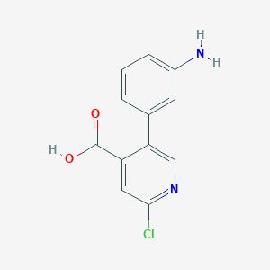 5-(3-Aminophenyl)-2-chloroisonicotinic acid, 95%
