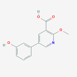 5-(3-Hydroxyphenyl)-2-methoxynicotinic acid, 95%
