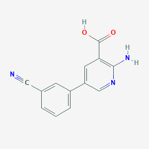 2-Amino-5-(3-cyanophenyl)nicotinic acid, 95%