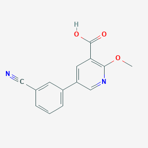 5-(3-Cyanophenyl)-2-methoxynicotinic acid, 95%