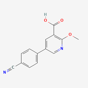 5-(4-Cyanophenyl)-2-methoxynicotinic acid, 95%