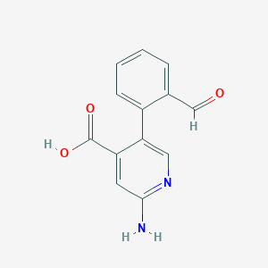 2-Amino-5-(2-formylphenyl)isonicotinic acid, 95%