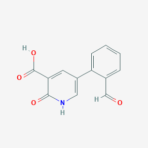 5-(2-Formylphenyl)-2-hydroxynicotinic acid, 95%