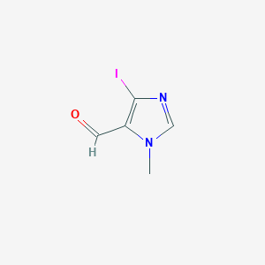 molecular formula C5H5IN2O B063867 4-碘-1-甲基-1H-咪唑-5-甲醛 CAS No. 189014-13-9