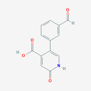 5-(3-Formylphenyl)-2-hydroxyisonicotinic acid, 95%