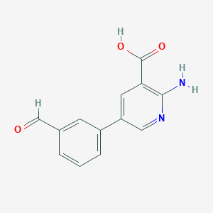 2-Amino-5-(3-formylphenyl)nicotinic acid, 95%