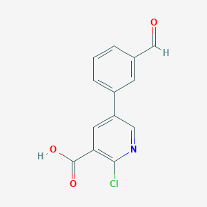 2-Chloro-5-(3-formylphenyl)nicotinic acid, 95%