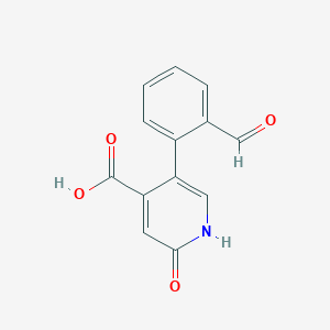 5-(2-Formylphenyl)-2-hydroxyisonicotinic acid, 95%
