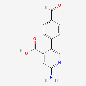 2-Amino-5-(4-formylphenyl)isonicotinic acid, 95%