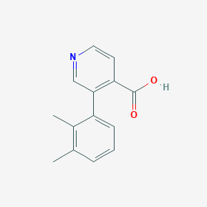 molecular formula C14H13NO2 B6386779 3-(2,3-Dimethylphenyl)isonicotinic acid, 95% CAS No. 1258614-88-8