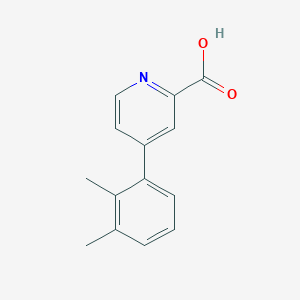 molecular formula C14H13NO2 B6386791 4-(2,3-Dimethylphenyl)picolinic acid, 95% CAS No. 1258635-23-2