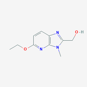 molecular formula C10H13N3O2 B063868 (5-ethoxy-3-methyl-3H-imidazo[4,5-b]pyridin-2-yl)methanol CAS No. 172648-40-7