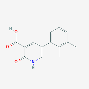 molecular formula C14H13NO3 B6386802 5-(2,3-Dimethylphenyl)-2-hydroxynicotinic acid, 95% CAS No. 1261953-82-5